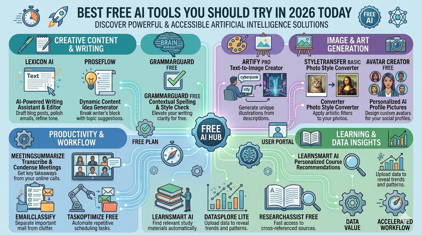 Best Free AI Tools You Should Try in 2026 Today