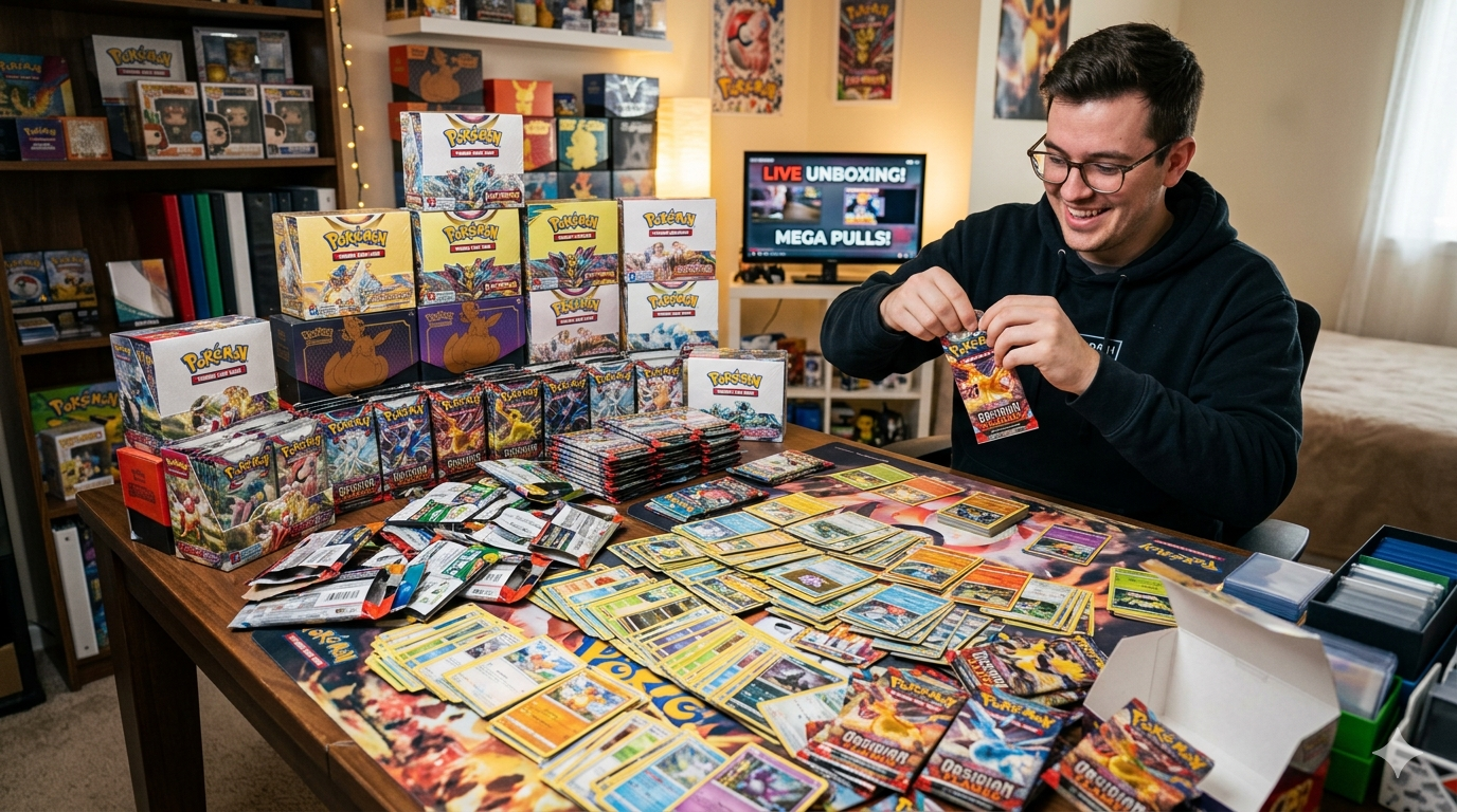Mega Pokemon Card Unboxing Turns Into an Insane Mega Charizard Pull